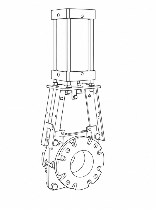 FLANGE SLURRY KNIFE GATE VALVE - FSNGV