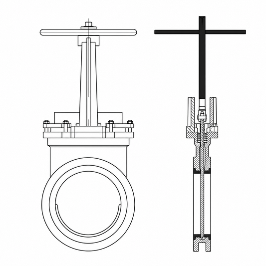 MANUAL KNIFE GATE VALVE