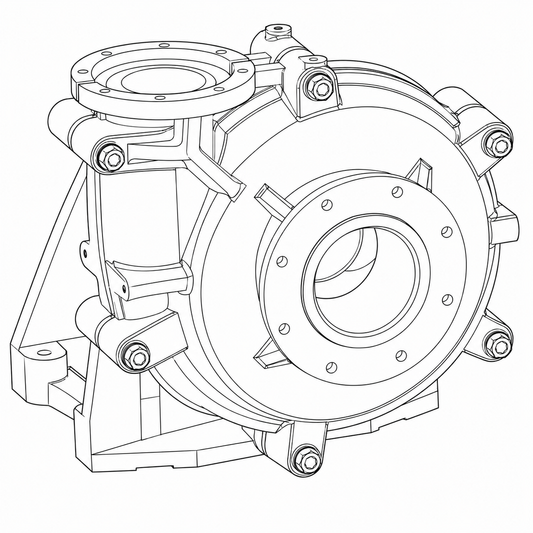 TDH R Series Low-Head, High-Volume Slurry Pumps
