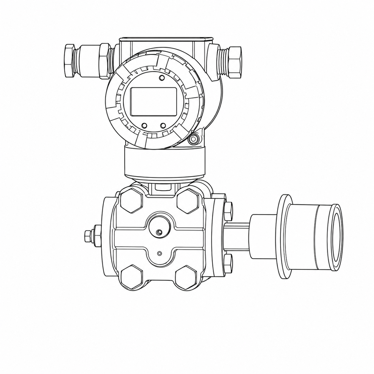 TPH3051CH HYGIENIC CLAMP DIFFERENTIAL PRESSURE SENSOR