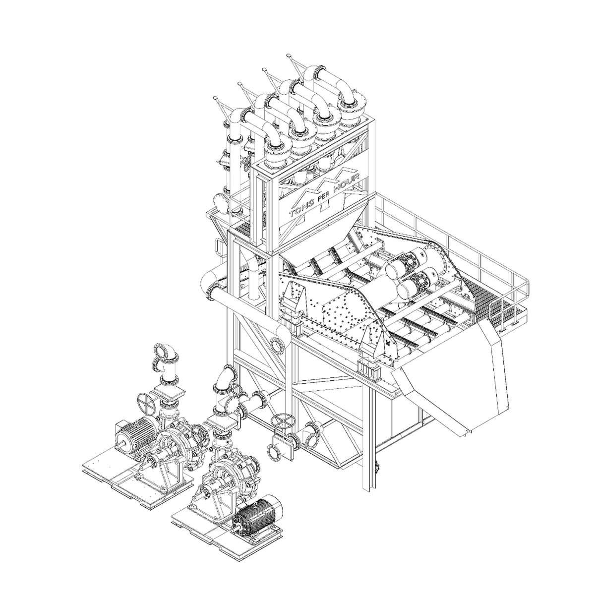 TPH-FSR-200-4000 Fine Sand Recovery System